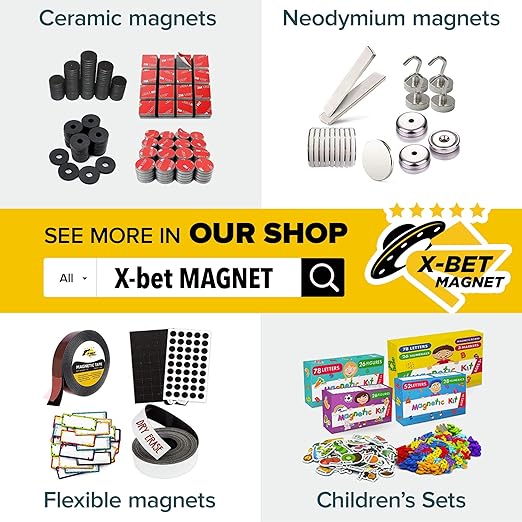 X-bet MAGNET Inkjet-Optimized Printable Magnetic Sheets - 8.5x11 Magnet Paper for DIY Stickers, Decorations, Labels - Easy to Print, Cut & Create Your Own Magnets (Glossy, 7pcs)
