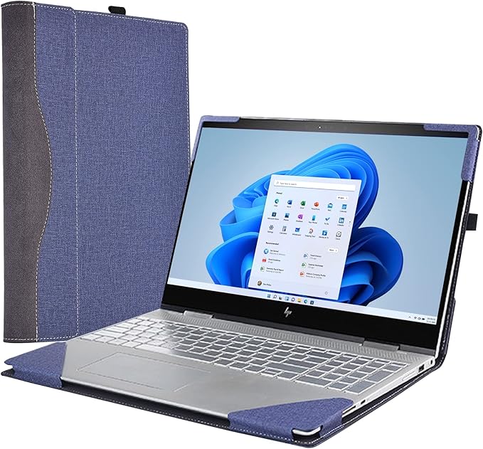 Laptop Sleeve for HP Spectre X360 16-f 16t-f 16-h/Laptops HP 15z-ef2000 Touch optional/15 The 200 Touch /15-dy5097nr/15-dy2096nr /Envy 15-bp 15-ds 15-dr Computer Sleeve Bag (15.6inch, Blue)