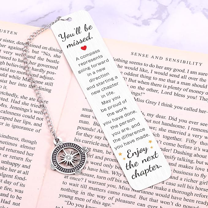 Farewell Gifts for Coworkers, Going Away Gifts for Coworkers Women Bookmark, Coworker Leaving Gifts for Women, Goodbye Gifts for Coworkers, Retirement Gift for Woman Men, Christmas Gifts for Coworkers