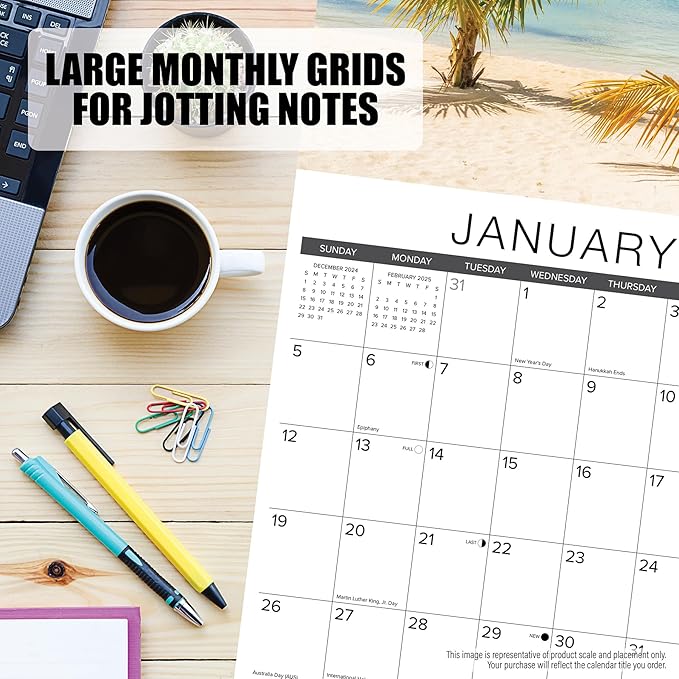 Willow Creek Press Whitetail Monarchs Monthly 2025 Wall Calendar (12" x 12")