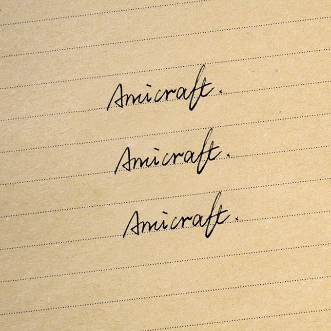 Ancicraft Refills Paper 6 Hole A6 3.75 X 6.75 Inches Lined Craft Paper for Loose Leaf Binder Notebook 100 Sheets / 200 Pages