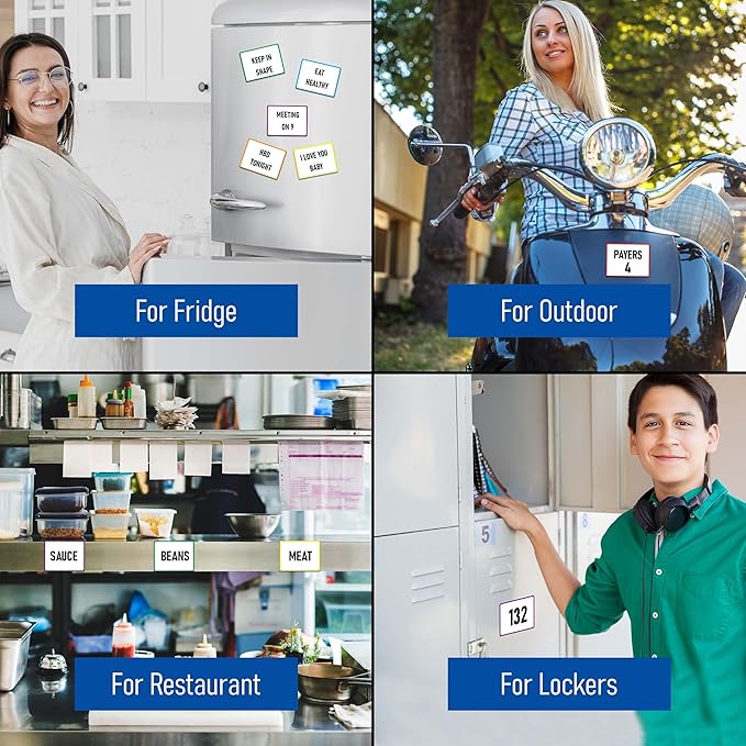 Dry Erase Magnetic Label Bordered Colors 5 x 3