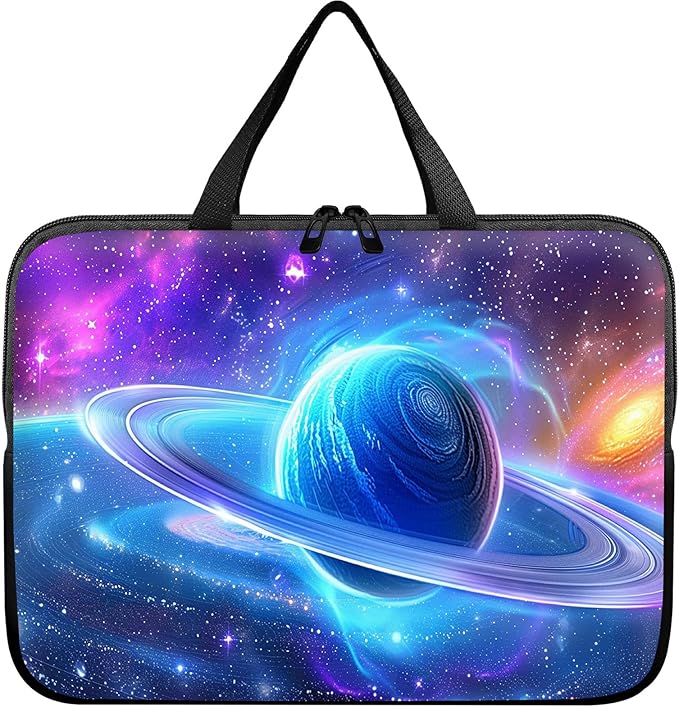 Laptop Sleeve Case Bag 15 inch, Cosmic Planet Slim Carrying Case Durable Handbag Travel Laptop Bag for 15 inch MacBook Air M3/M2/15 Pro/Surface Laptop 7/6/5/4/3/ Dell XPS 15 Plus