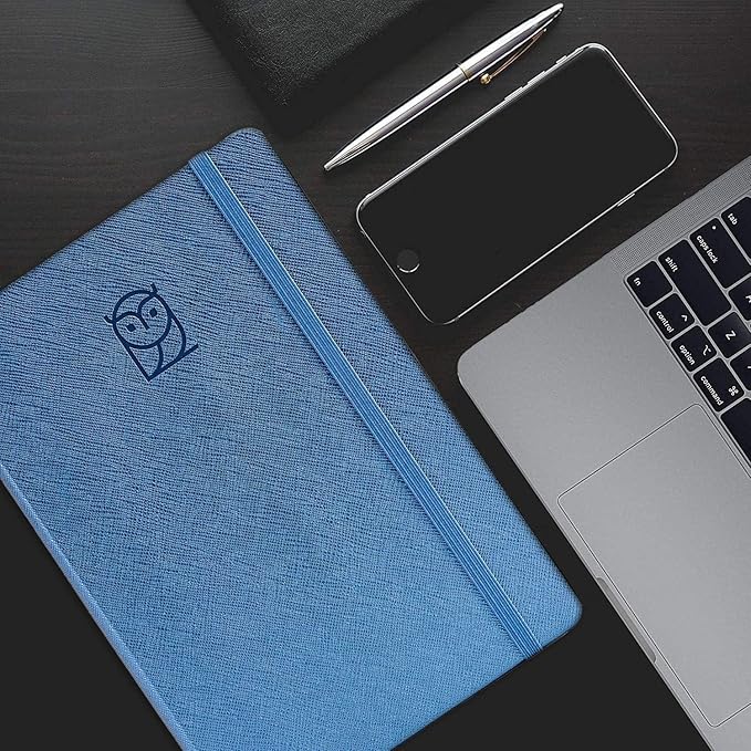 Pro - Goal Setting Planner to Increase Productivity and Achieve Personal and Business Goals. 12 Month Undated Daily, Weekly and Monthly Journal Organizer with Calendar (Blue)