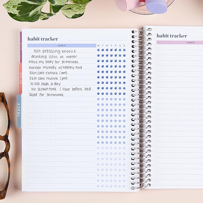 Erin Condren A5 Spiral Productivity Planner | Features Pages of Thick, Bleed Resistant 80 lb. Paper to Boost Productivity