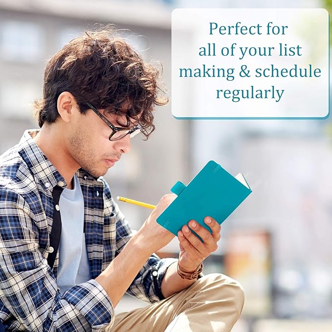 Laumoi 36 Sets Pocket Notebook Journals with Pens A6 Cute Small Journal Notebook Ruled Lined Mini Notepad Hardcover Executive Notebooks Set with Pen Holder for School Office, 3.7 x 5.7 Inch (Blue)