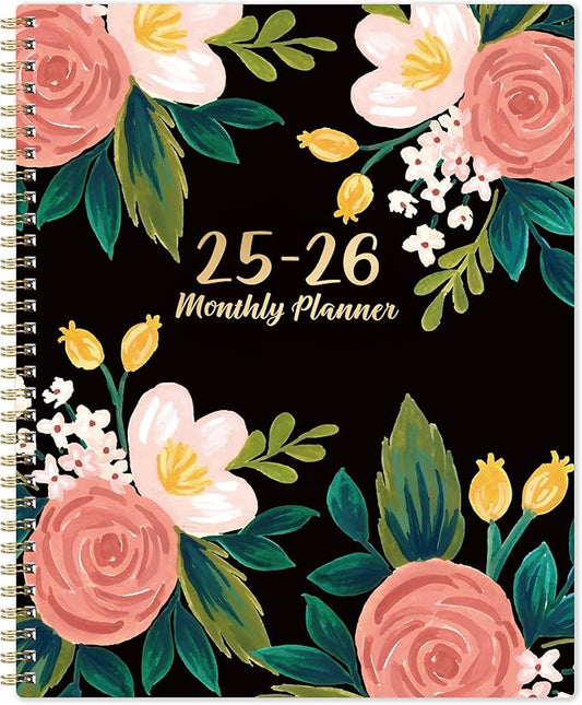 2025-2026 Monthly Planner/Calendar - JAN 2025 - DEC 2026, 2 Year Monthly Planner 2025-2026, Monthly Planner 2025-2026 with Two-Side Pocket, 9'' x 11'', Monthly Tabs, Sturdy Binding