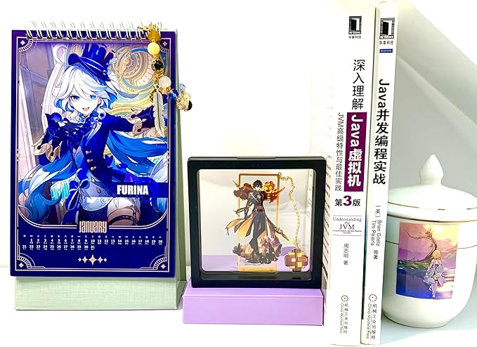 Genshin Impact Zhongli Brass Bookmarks with 3D Display Box for Women Men Sisters Friends - Birthday Gifts for Book Lovers - Zllada