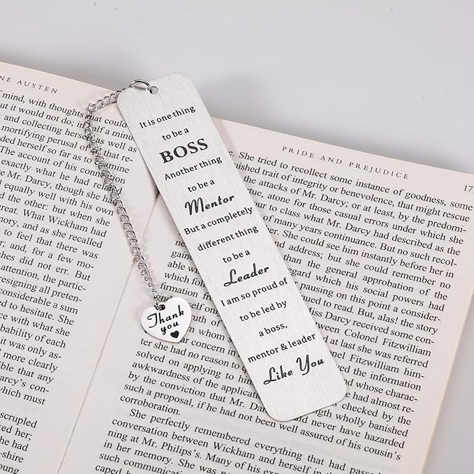 National Boss Day Gifts Boss Day Appreciation Gift for Women Men Bookmark for Leader Mentor Boss Manager Coworker Friend Colleagues Promotion Farewell Going Away Retirement Christmas Stocking Stuffers
