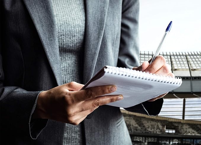 Better Office Products Spiral Steno Pads, 12 Pack, 6 x 9 inches, 80 Sheets, White Paper, Gregg Rule, Assorted Solid Colors (Red, Black, Blue, Green), 12 Steno Notebooks