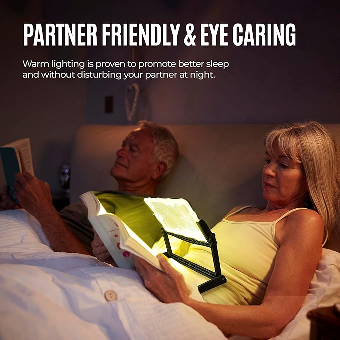 MAGNIPROS Patented 5X Large LED Page Magnifier with Detachable Hands-Free Stand, 3 Color Light Modes, Anti-Glare Lens for Eye Strain Relief – Perfect for Reading, Crafting, Low Vision & Seniors