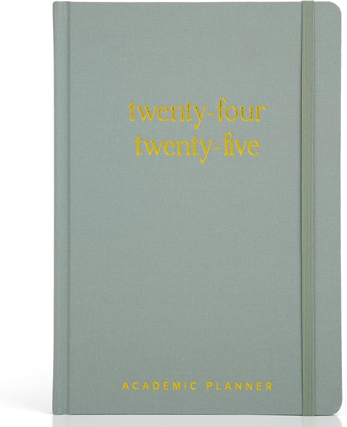 Beautiful 2024-2025 Academic Planner - A 6.7" x 9.7" Daily Planner for Women or Men with Weekly & Monthly Spreads For The 24-25 School Year - Runs From July 2024 - June 2025