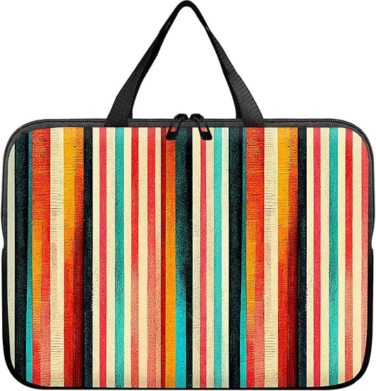 Laptop Sleeve Case Bag 15 inch, Colorful Vertical Stripes Slim Carrying Case Durable Handbag Travel Laptop Bag for 15 inch MacBook Air M3/M2/15 Pro/Surface Laptop 7/6/5/4/3/ Dell XPS 15 Plus