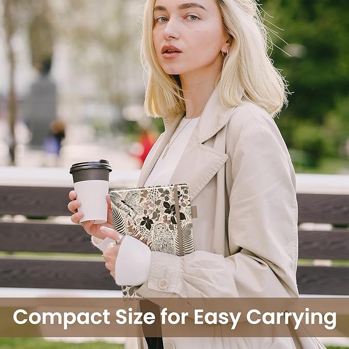 Bullet Dotted Journal Notebook for Women & Men, Hardcover Leather Journal for Writing, A5 Bullet Journaling Notebook for Work & Sketching, Perfect for Office School Home Supplies, 160 Pages, Magical Forest