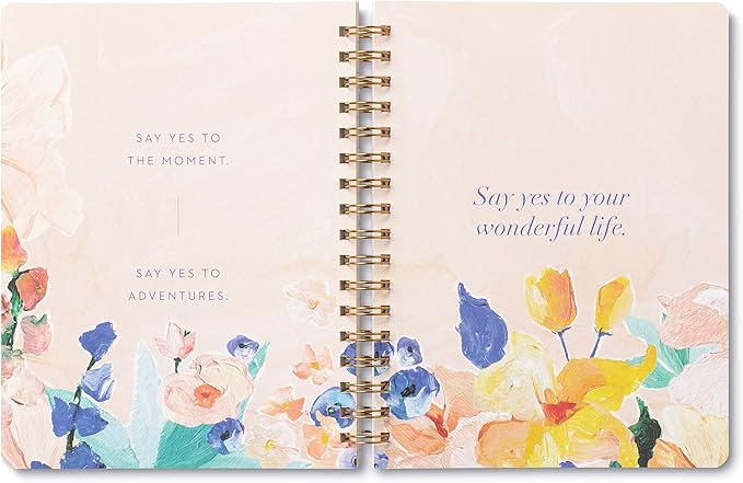 Compendium Spiral Notebook - Life Is Beautiful — A Designer Spiral Notebook with 192 Lined Pages, College Ruled, 7.5”W x 9.25”H