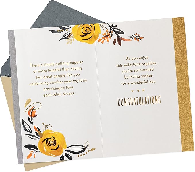 Hallmark Anniversary Card for Couple (Loving Wishes)