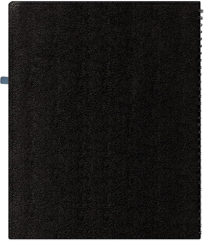 Blue Sky Aligned 2024 Weekly and Monthly Vertical Appointment Planner, 8.25" x 11", Heavyweight Cover, Semi Concealed Wirebound, Black (143590-24)