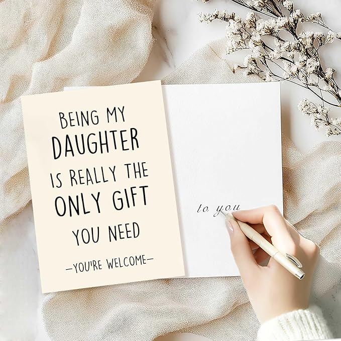 Daughter Birthday Card, Happy Birthday Card for Daughter,Birthday Gifts for Daughter, Daughter Birthday Gift, Birthday Card for Daughter Adult