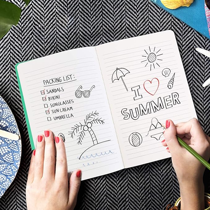 12 PCS Colorful Notebook Journals Bulk, Lined Paper, College Ruled, 60 Pages, 5.5"x8.3", A5 Size, Travel Journal Set for Travelers, Students and Office, Writing Diary Subject Notebooks Planner