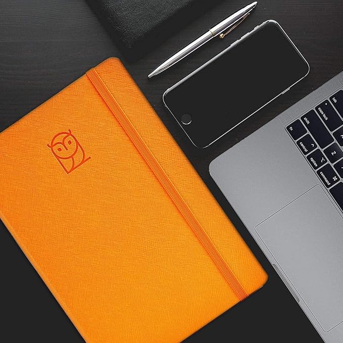 Pro - Goal Setting Planner to Increase Productivity and Achieve Personal and Business Goals. 12 Month Undated Daily, Weekly and Monthly Journal Organizer with Calendar (Orange)