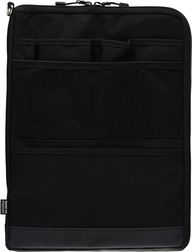 LIHITLAB Laptop Sleeve, Water & Stain Repellent, Vertical for Backpack, 13.4" x 9.8", Black (A7683-24)