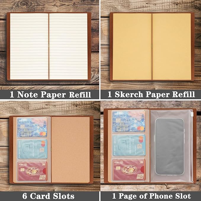 Tinkerbell Gift Tinkerbell A6 Size Refillable Leather Journal Cartoon Lovers Gift Pixie Fairy Tale Gift Princess Fans Gift Fairy Tale Movie Gift(Princess Tinker A6)