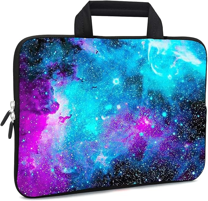 11.6 12 12.1 Inch Laptop Carrying Bag Protective Chromebook Case Pouch Netbook Notebook Ultrabook Bag Tablet Sleeve Cover Travel Briefcase with Handle for Men Women (Galaxy)