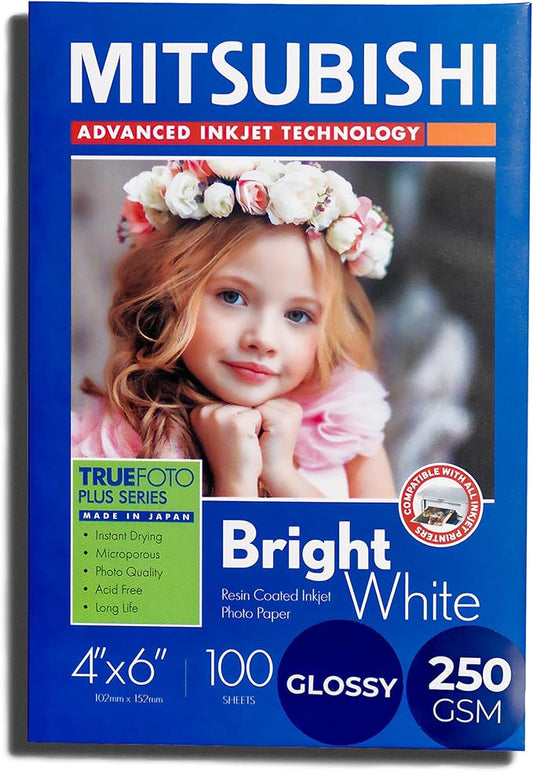 Premium Resin Coated 4X6 Photo Paper for Vibrant Photo Prints - Waterproof, Thick, Heavy, Fade Resistant, Instant Dry, Long Lasting 4R Photo Papers for Stunning Results (Gloss, 4X6)