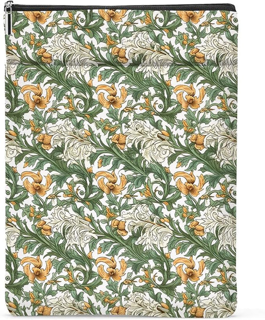 Botanical Book Sleeve, Classic Flower Book Covers for Paperbacks, Floral Book Pouch Book Protector, Book Lovers Gifts for Women Girls Aunt, Book Accessories Book Club Gifts Christmas Birthday Gifts