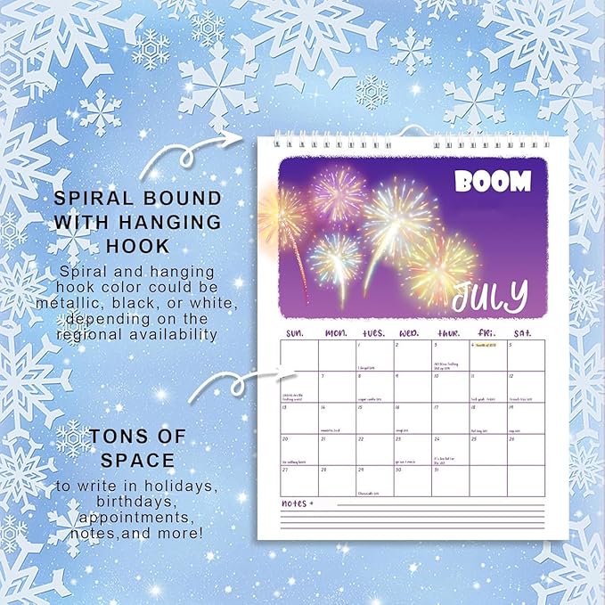 Here We Go Again 2025 Calendar, Fun Hanging Month Hanging Calendar, 2025 Monthly Friends Advent Calendar, Calendar 2025 Planner, Novelty Planning Wall Calendar Note Pads for Home Office