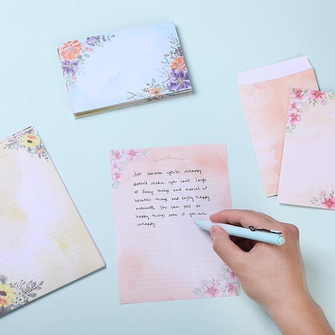 Mr. Pen- Stationery Writing Paper with Envelopes, 48 Letter Writing Paper with 24 Envelopes, Cute Stationary Set for Writing Letters, Stationary Paper, Writing Paper Stationary, Letter Set