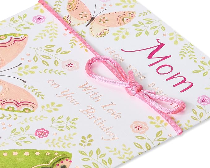 American Greetings Birthday Card for Mom from Daughter (With Love)