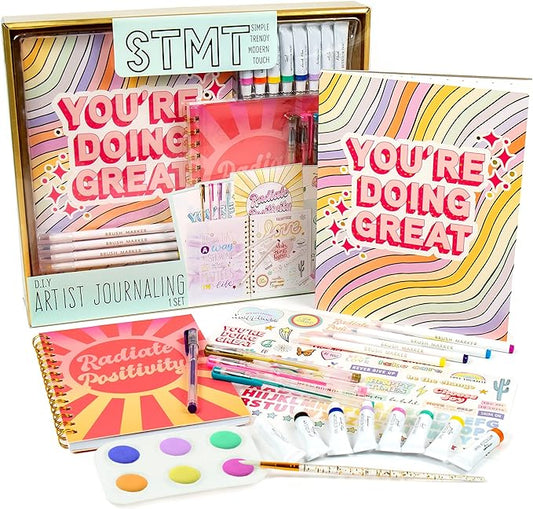 STMT D.I.Y. Artist Stationery Set, Art Journal Kit, Watercolor Kit, DIY Journaling Set for Girls Ages - 8+