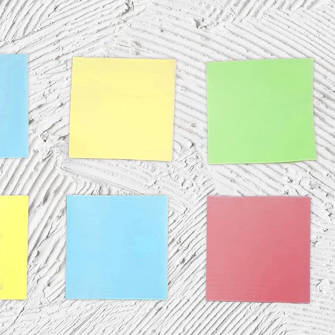 BAZIC Color Paper Cube w/Durable Tray, 3" X 3" 300 Count/Pack, Mini Memo Papers Pads Note Paper Reminders (Non Sticky), Assorted Colors, 2-Pack