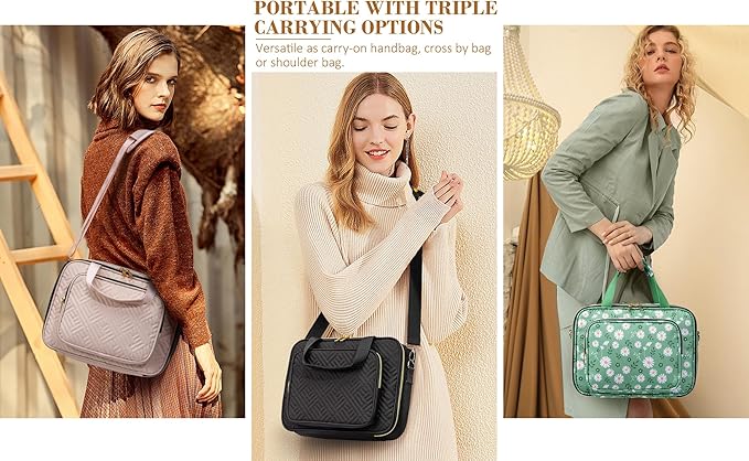 Bible Cover for Women Bible Case, Large Bible Bag w/Shoulder Strap, Bible Study Supplies Bible Journaling Kit Pink Book Carrying Case with Bible Highlighters, Christmas Christian Gifts for Women Lady