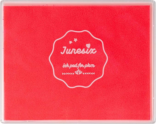 Ink Pad, 5x4'' Washable Stamp Ink Pad for Kids, Pink