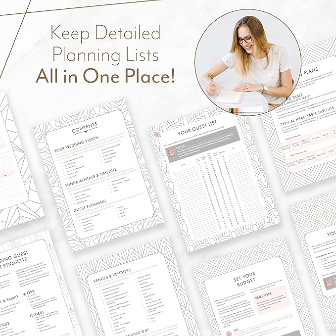 Your Perfect Day Wedding Planner for Bride - Wedding Planning Book and Organizer, Bridal Wedding Planner Book & Binder with Wedding Countdown Calendar (MARBLED)