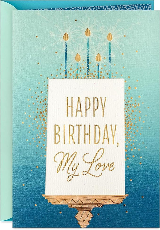 Hallmark Birthday Card for Husband, Wife, Boyfriend, Girlfriend (My Love)