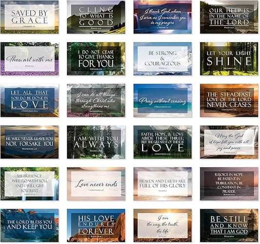 JBH Creations Share a Verse Bible Cards with Full Scripture - Pack of 48