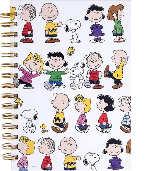 Graphique Peanuts Gang Hard Cover Journal w/Charles Shultz's Beloved Peanuts Characters, Fun, Durable Notebook for Notes, Lists, Recipes, and More, 160 Ruled Pages, 6.25" x 8.25" x 1"