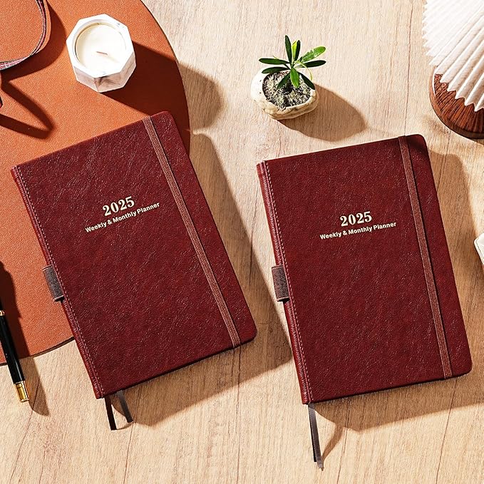 2025 Planner - Planner 2025 Weekly and Monthly with Stickers, JAN. 2025 - DEC. 2025, 5.75" X 8.25", 2025 Calendar Planner Premium Paper, Pen Holder, Inner Pocket and 44 Notes Pages