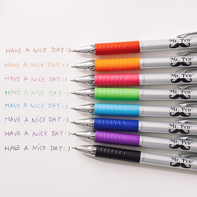 Mr. Bible Colored Pens - 16 Pack, Fine Point, No Bleed Through for Journaling & Planning