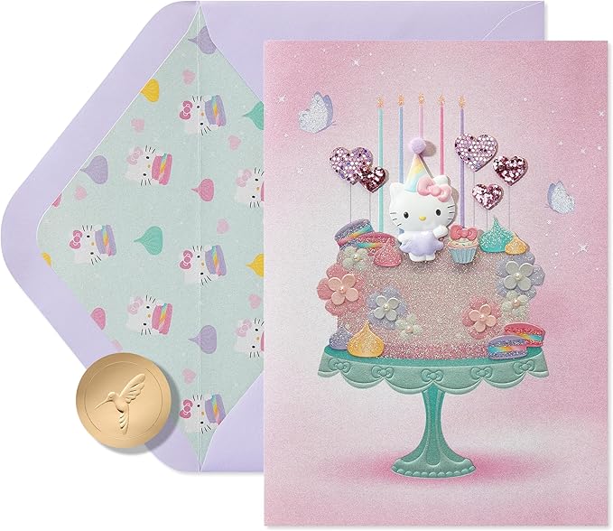 Papyrus Hello Kitty Birthday Card (Sweet & Wonderful)