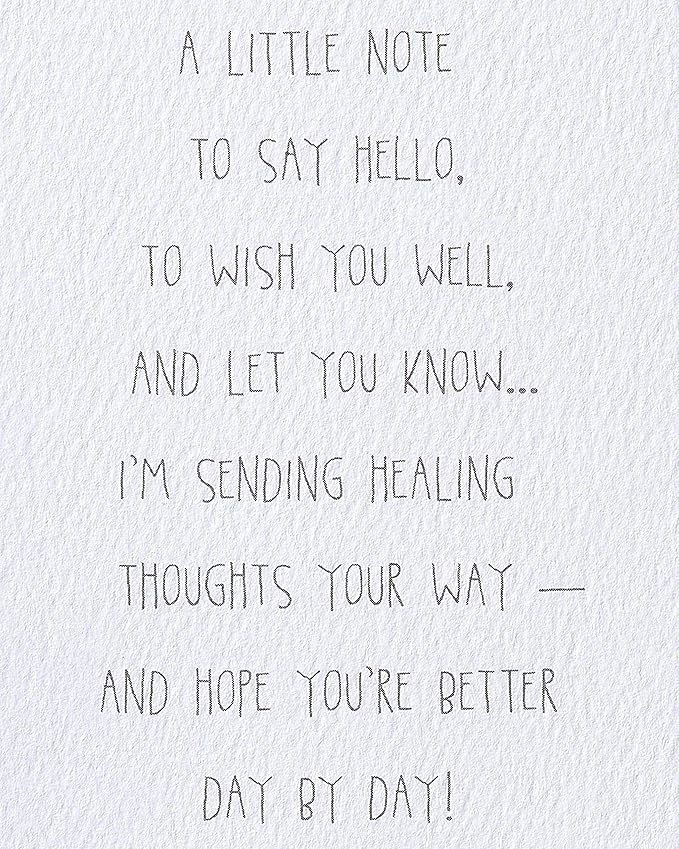 American Greetings Get Well Soon Card (Healing Thoughts)