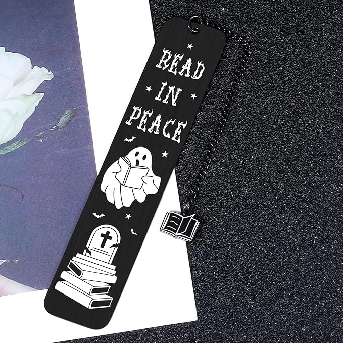 Stocking Stuffers for Women, Christmas Gifts for Book Lovers Bookish, White Elephant Gifts for Adults Useful, Cute Bookmarks Spooky Bookmark Gifts, Horror Lovers Gifts, Anniversary Birthday Gifts