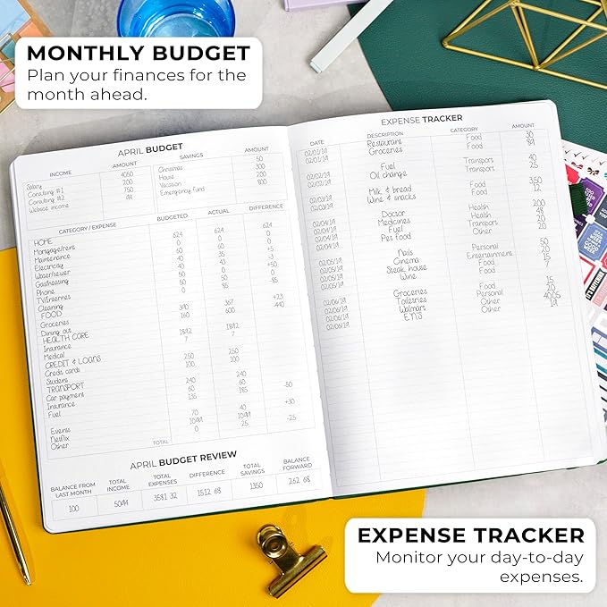 Clever Fox Planner PRO Premium Jan 2025-Jan 2026 – Luxurious Weekly, Monthly & Budget Agenda Organizer for Productivity & Reaching Goals, A4 Hardcover + Keepsake Box – Forest Green