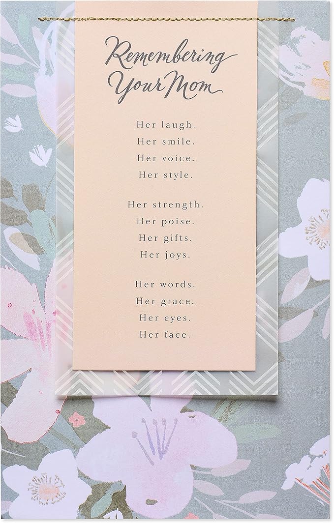 American Greetings Sympathy Card for Loss of Mother (Remembering You Mom)