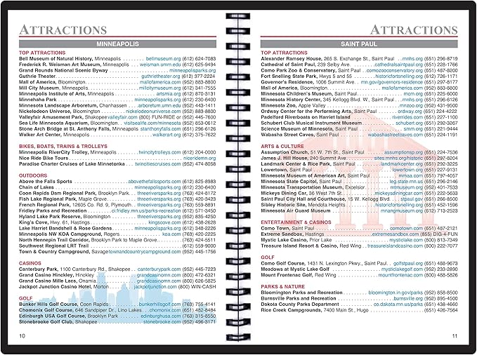 2025 Datebook & City Themed Planner – Resource Guide with Daily, Weekly & Monthly Views – 3-Year Reference Calendar - Multi-Purpose Travel Notebook Guide & Adventure Diary (Twin Cities '25)