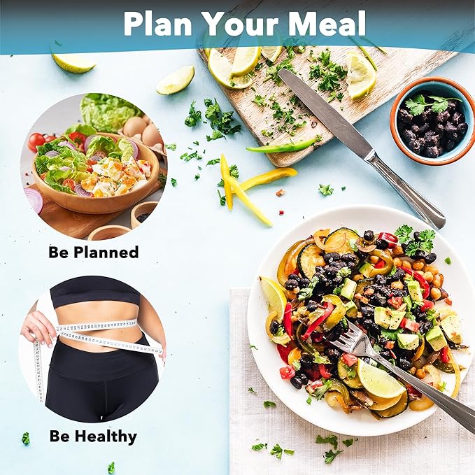 Acrylic Magnetic Meal Planner Menu Board for Kitchen Fridge w/ 8 Markers, Clear Refrigerator Weekly Dry Erase Calendar Planning Noteboard to Do/Grocery/Shopping List/Chore Chart/, 15 x 11"