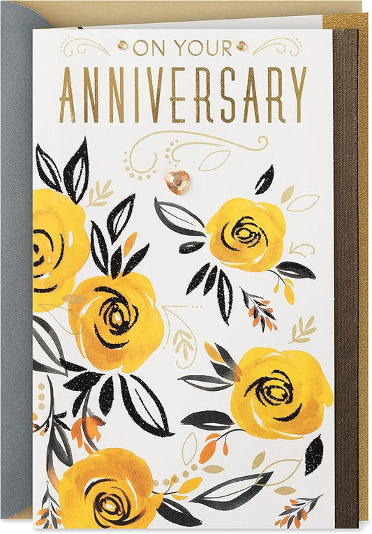 Hallmark Anniversary Card for Couple (Loving Wishes)